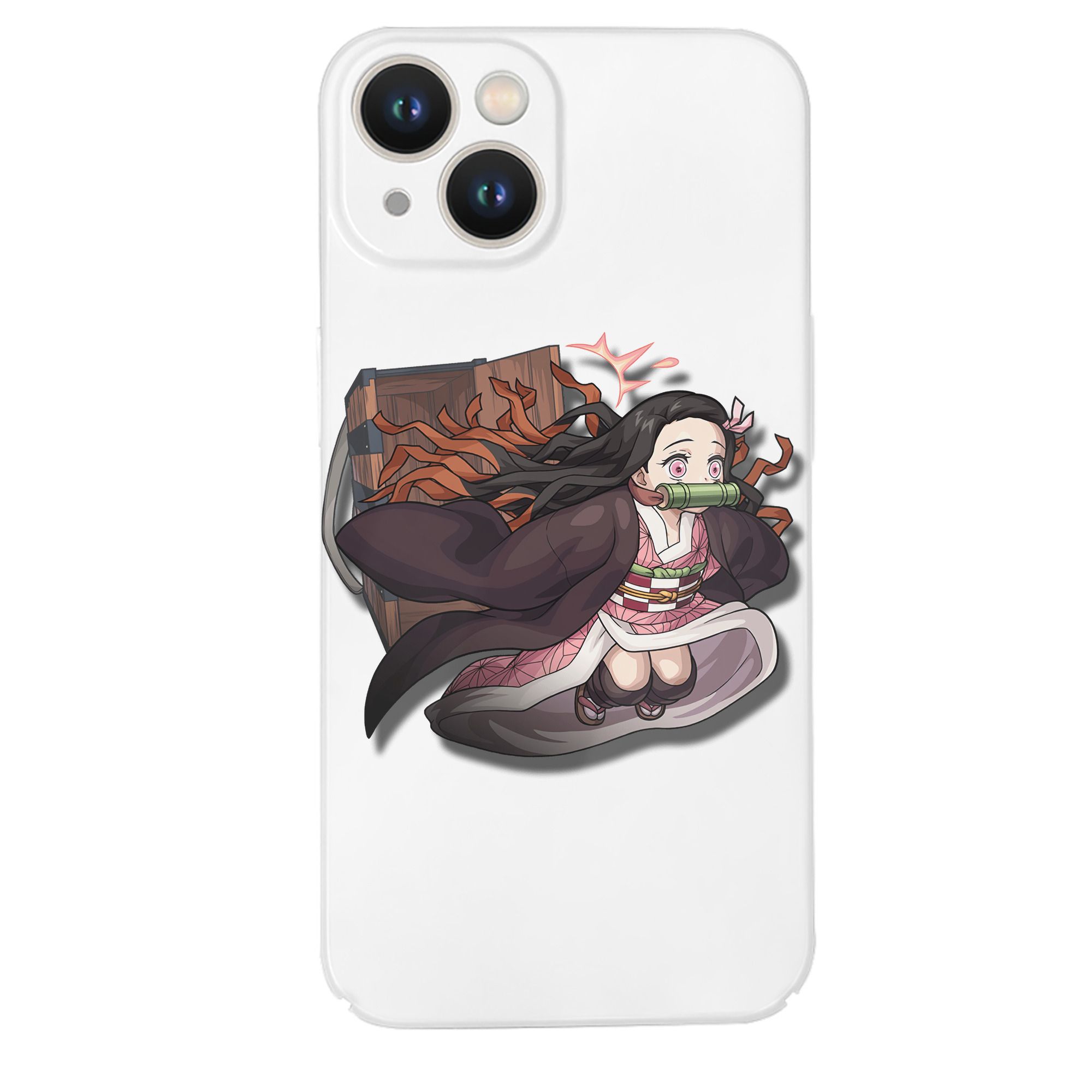 （画像用） 鬼滅の刃（きめつのやいば）竈門 禰󠄀豆子／かまど ねずこ Kamado Nezuko 【iPhone 14シリーズ対応】ハードケース